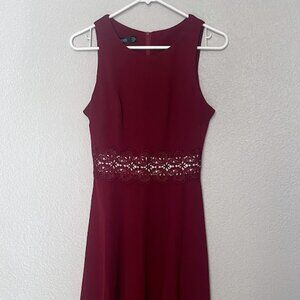 Maroon Sleeveless Dress Homeyee Size 4